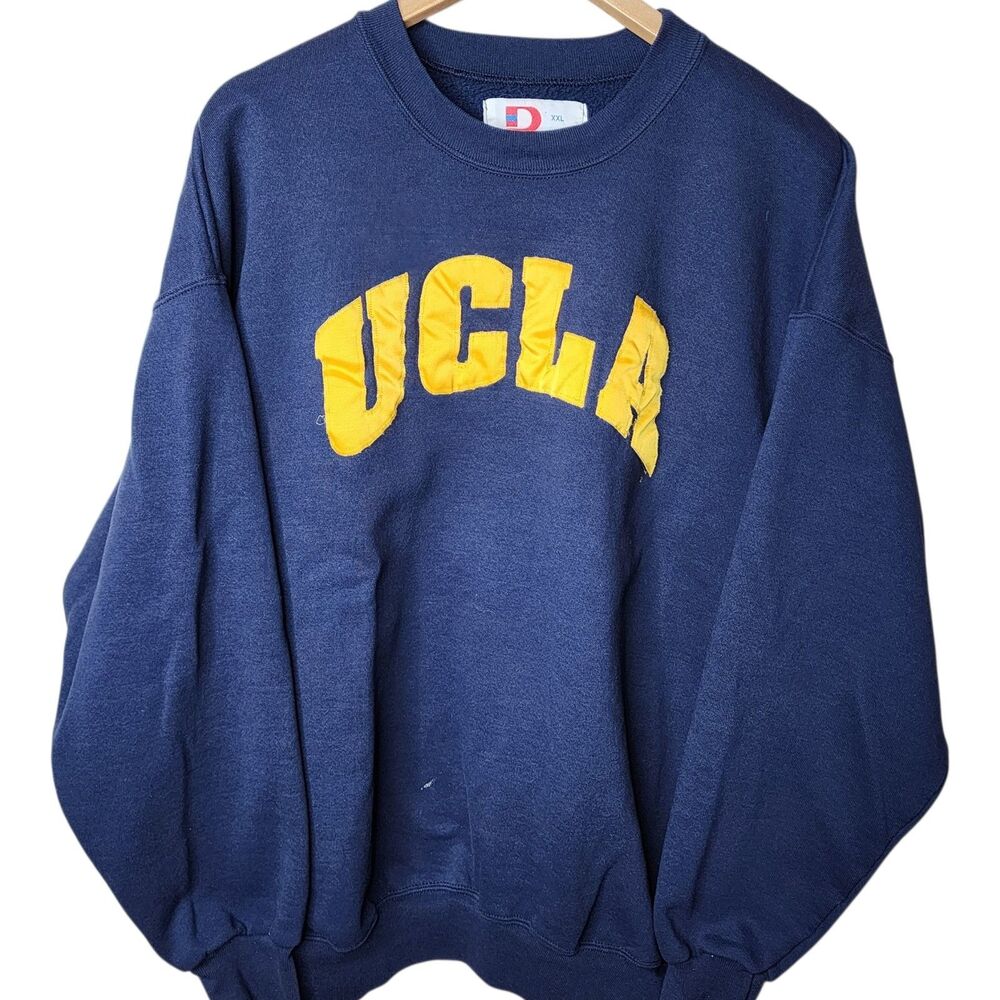 Vintage 90s UCLA Bruins Sweatshirt Mens XL USA Made Spellout Logo